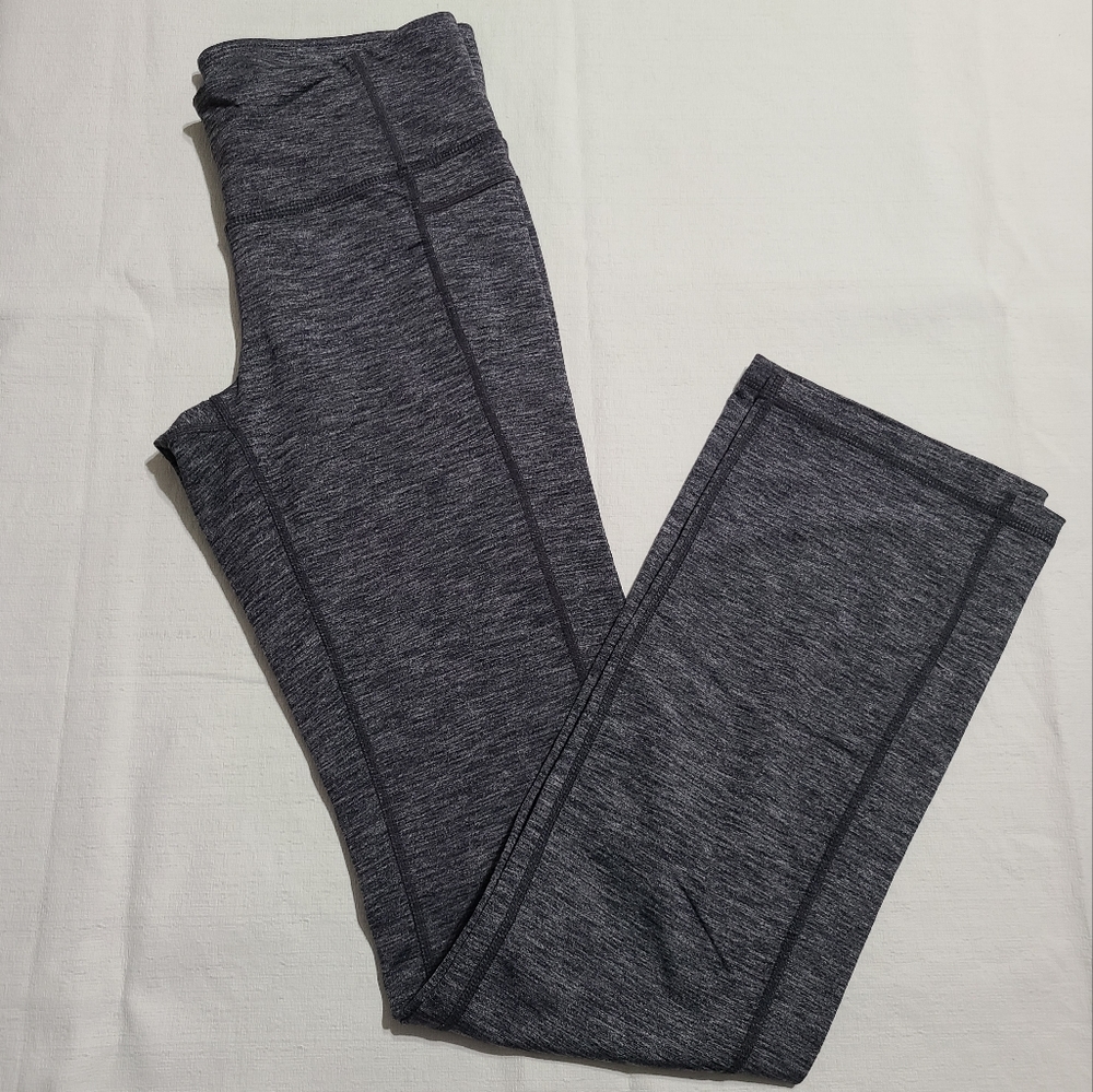 Athleta Straight Leg High Waist Gray Leggings sz M